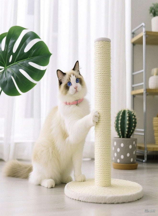 AojSup 4 PCS M8 15.7 x 2.75 Inch Cat Scratching Post Replacement, Sisal Pole Cat Tree Replacement Post with Screws, Refill Scratcher Posts for Indoor Kitten Tree Tower Spare Cats Furniture Protector - Image 3